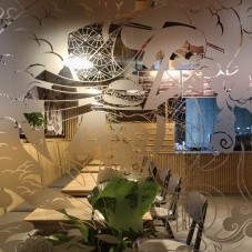 Relaxed interior setting at Ichiban Japanese Burgers in Sliema