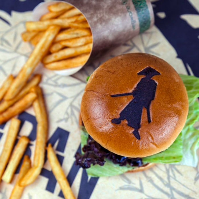 Signature Japanese-inspired burger at Ichiban Japanese Burgers in Sliema