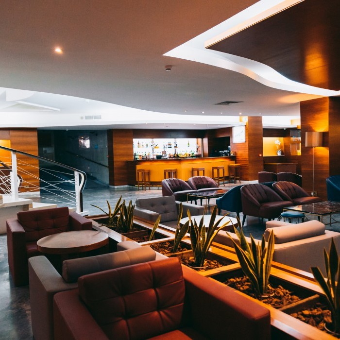 Seating area at The Piazza Bar