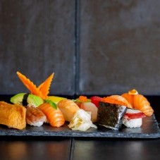 Platter of different types of nigiri 
