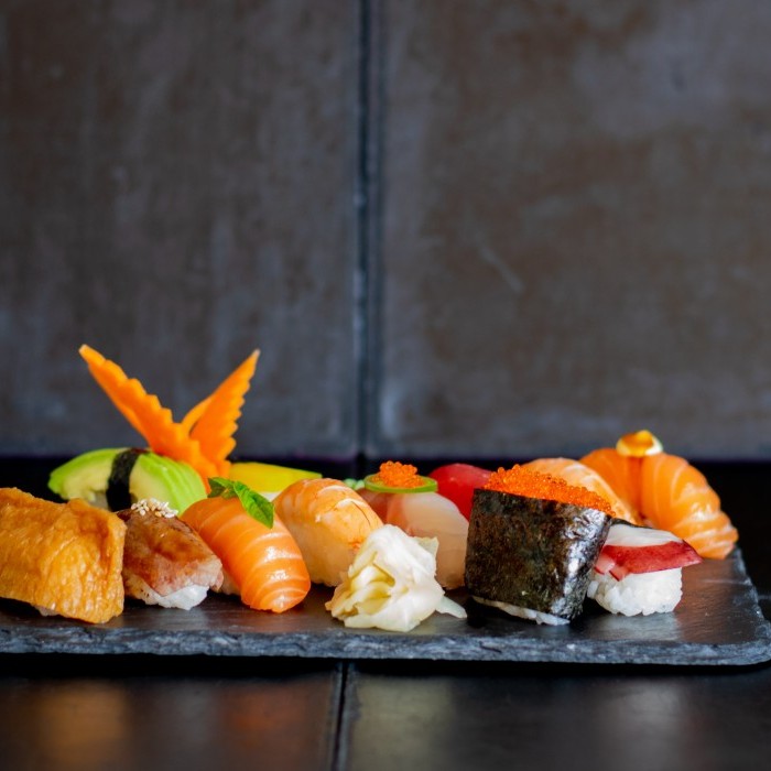 Platter of different types of nigiri 