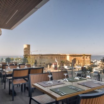 The sea views at Triton restaurant