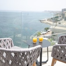 Balcony View from the Sea View Suite at The Preluna Hotel Malta
