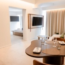 Living area in the Sea View Suite at Preluna Hotel Malta