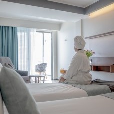 Sea View Room with private balcony and Mediterranean view